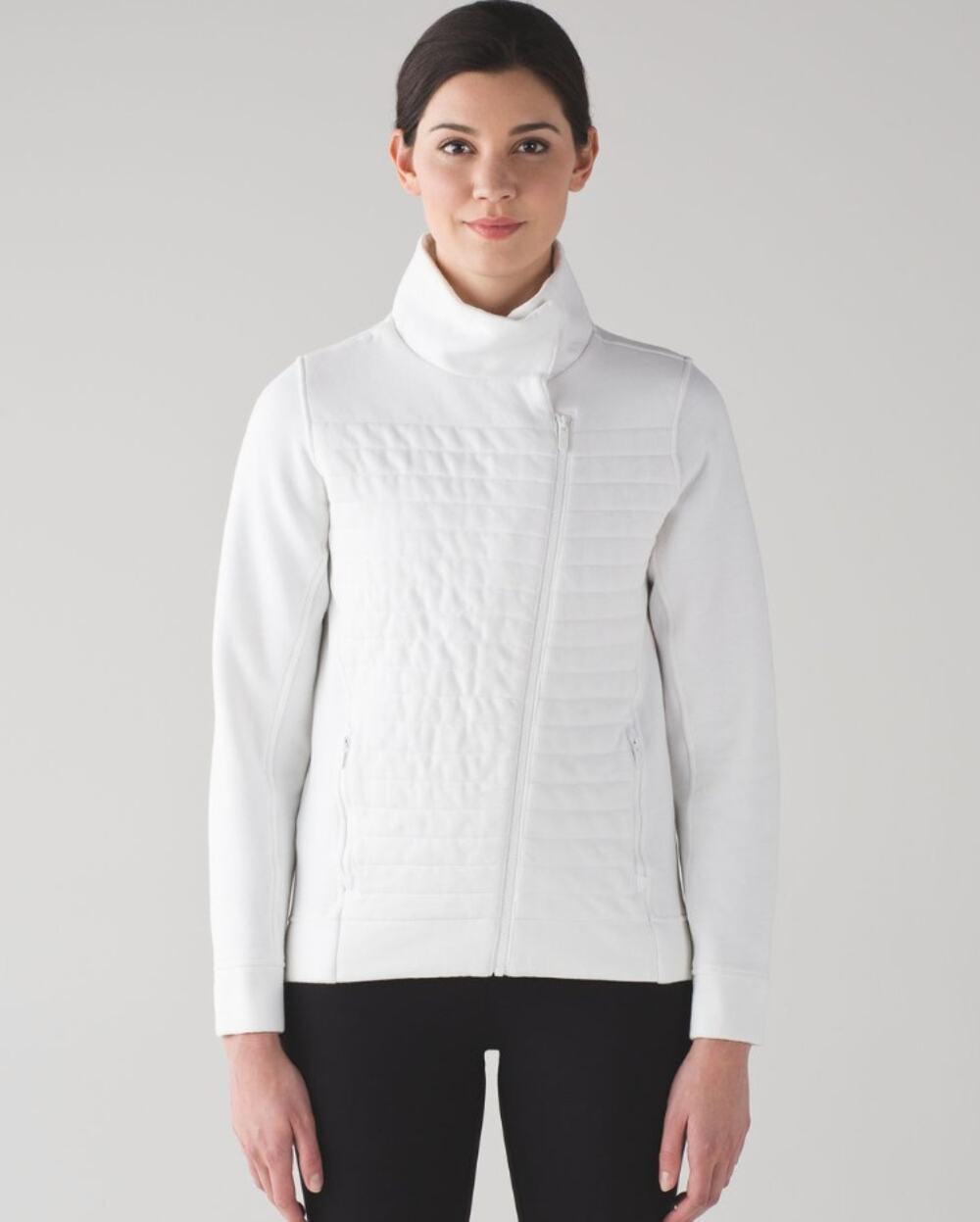 Lululemon White Fleece Be True Jacket Size 6